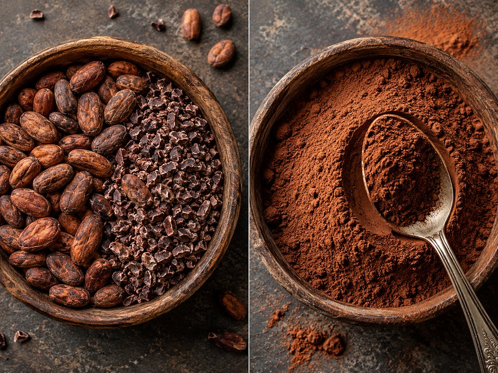 Cacao crudă bio vs pudra de cacao: care să alegi?